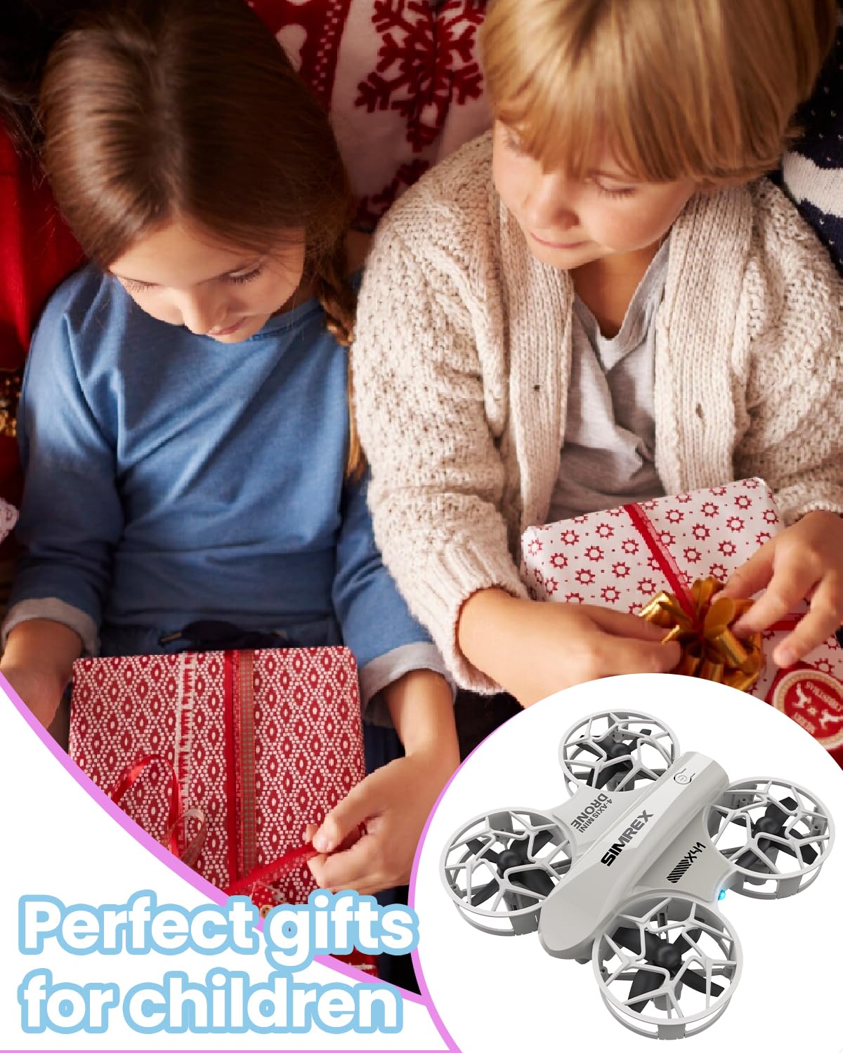 SIMREX mini drone is a gift-ready package for holidays and birthdays