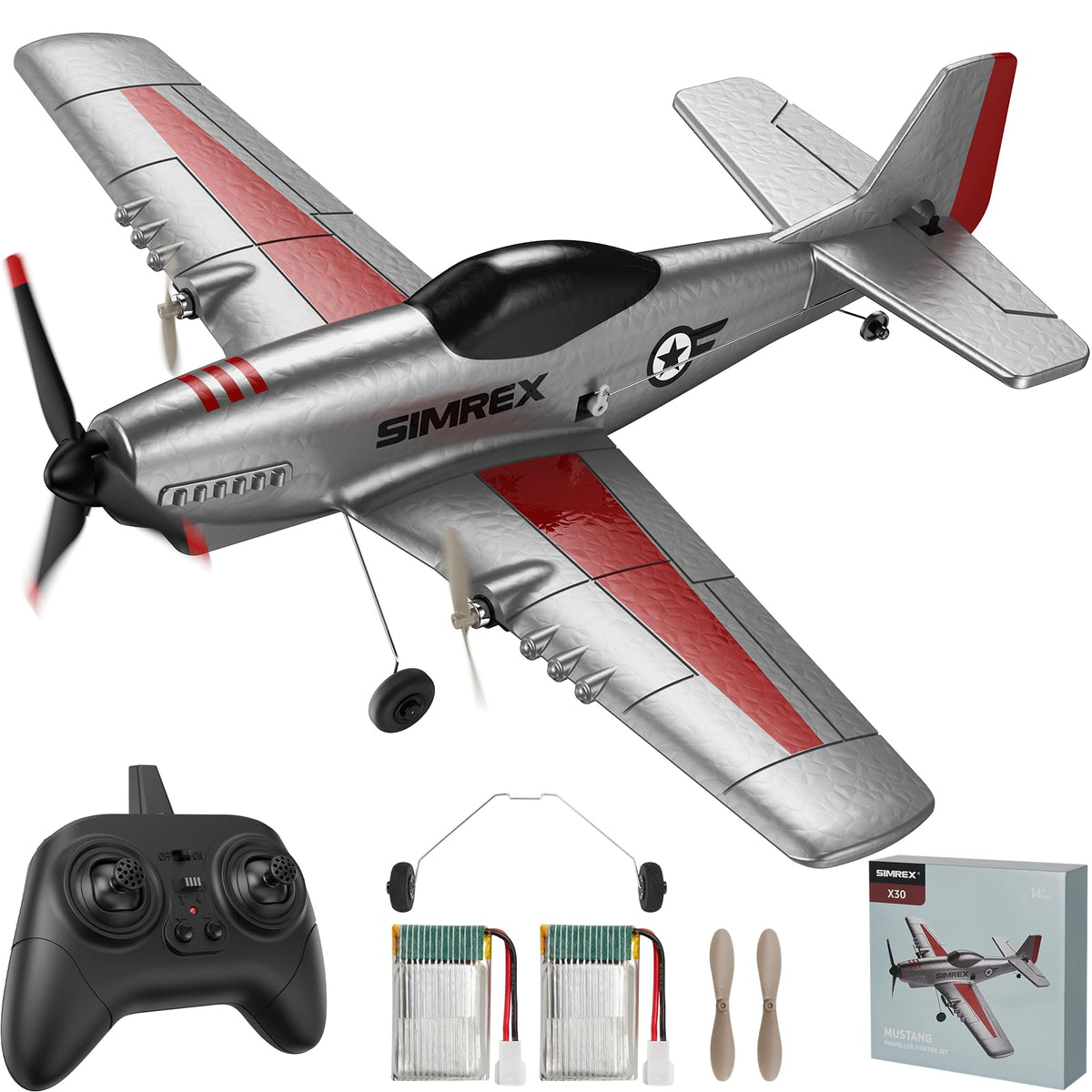 SIMREX RC Plane beginner-stable-flight helps new pilots gain confidence.