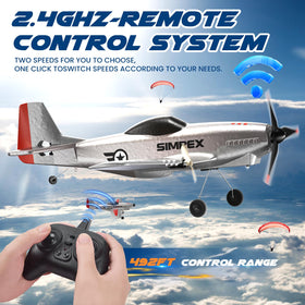 SIMREX RC Plane hand-launch and runway takeoff showcase versatile starts.