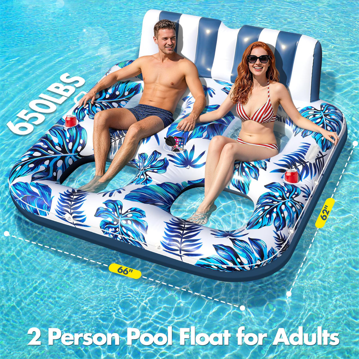 Sinbyuer pool float backrest supports comfortable lounging while afloat