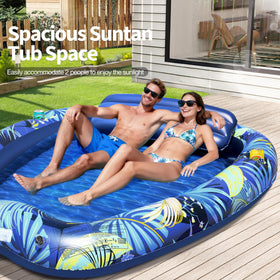 Sinbyuer luxury inflatable tanning bed, beach-ready and quick to inflate