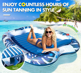 Sinbyuer water-filled comfort bed cools and relaxes during sunbathing.