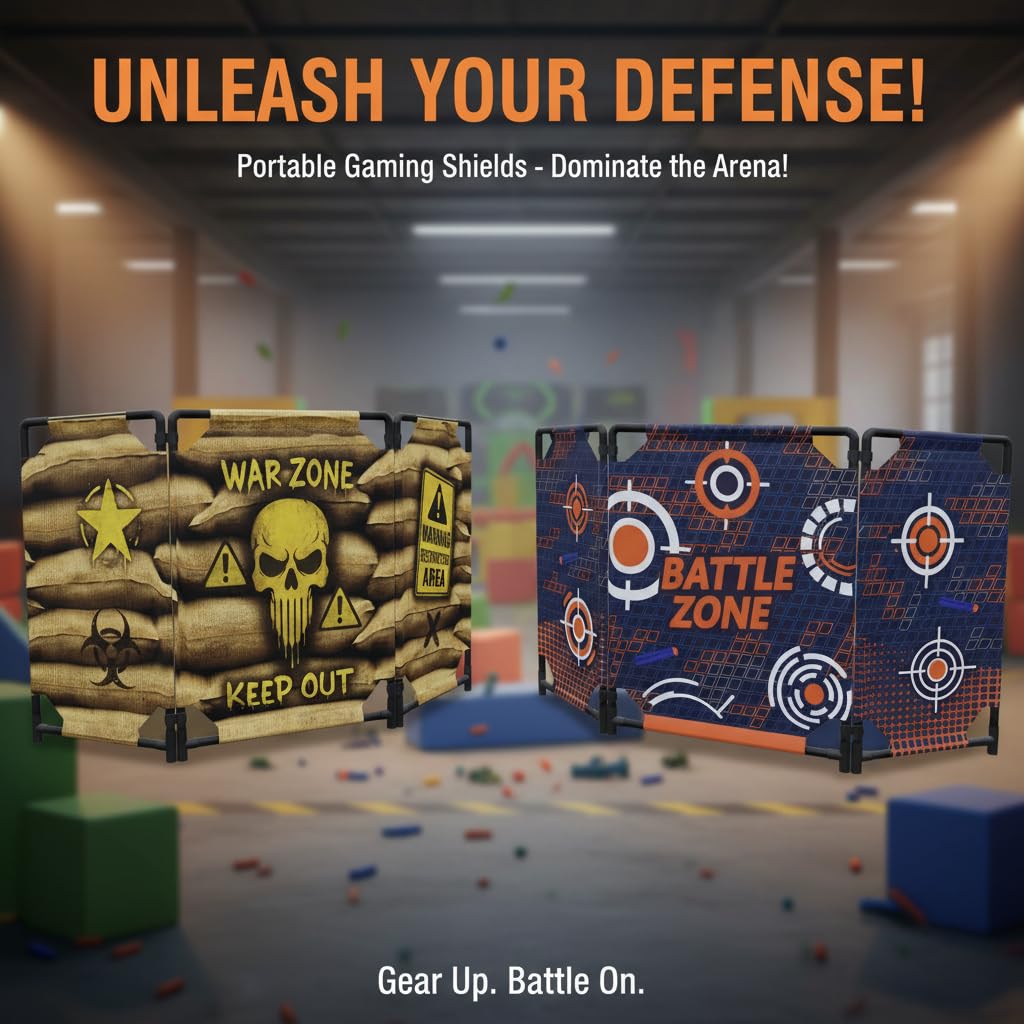 SINCOLINE foam blaster target board compatible with Nerf and tag games.