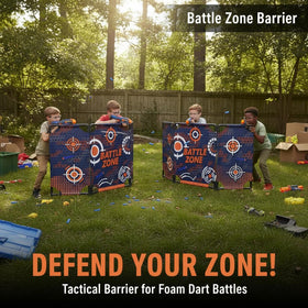 SINCOLINE foldable battle obstacle in action provides quick setup and easy storage after play.