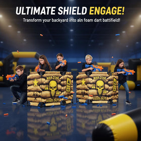 SINCOLINE barrier features interactive target zones for aiming practice during play.