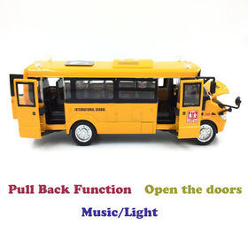 Singer's Toy 9-Inch bus move action demonstrates pull-back propulsion.
