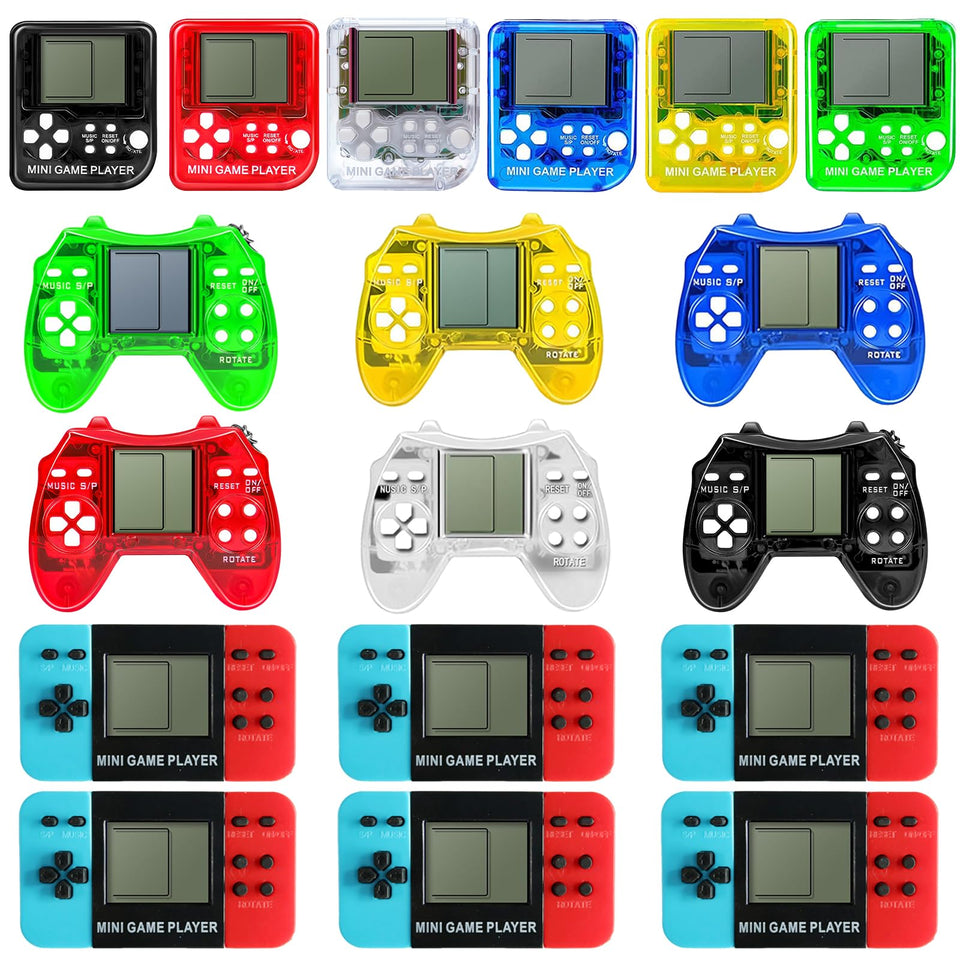 Sinikoro 18Pcs arcade console keychain front view, ideal for portable entertainment.