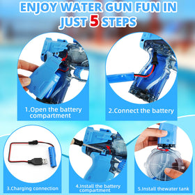 SiniReta water gun ideal for pool, beach, and backyard play.