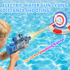SiniReta water gun emits realistic click sound for immersive play.