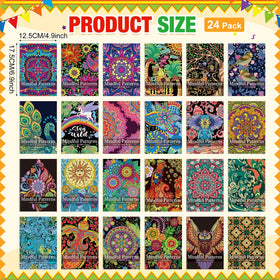 Sinload Mindful Patterns crayons with eight bright colors support vibrant group coloring.