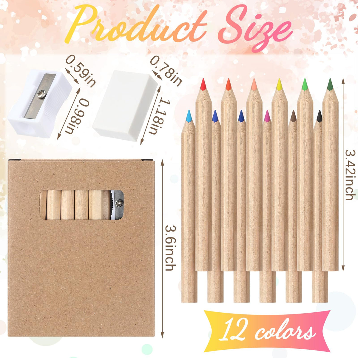 Sinload mini colored pencils closeup reveals vibrant cores for smooth blending.