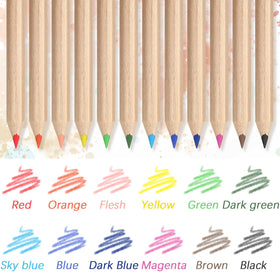 Sinload soft core colored pencils provide smooth blending and even shading