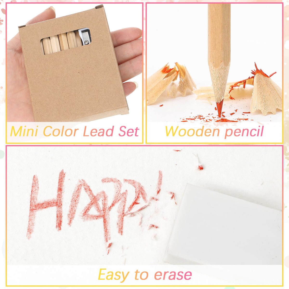 Sinload soft-core mini pencils enable smooth blending on paper