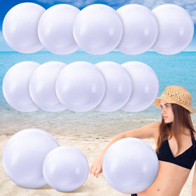 Sinmoe white beach ball 16inch for pool games and summer fun