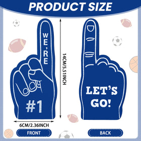 Sinmoe navy mini foam finger pack, ideal party favors.