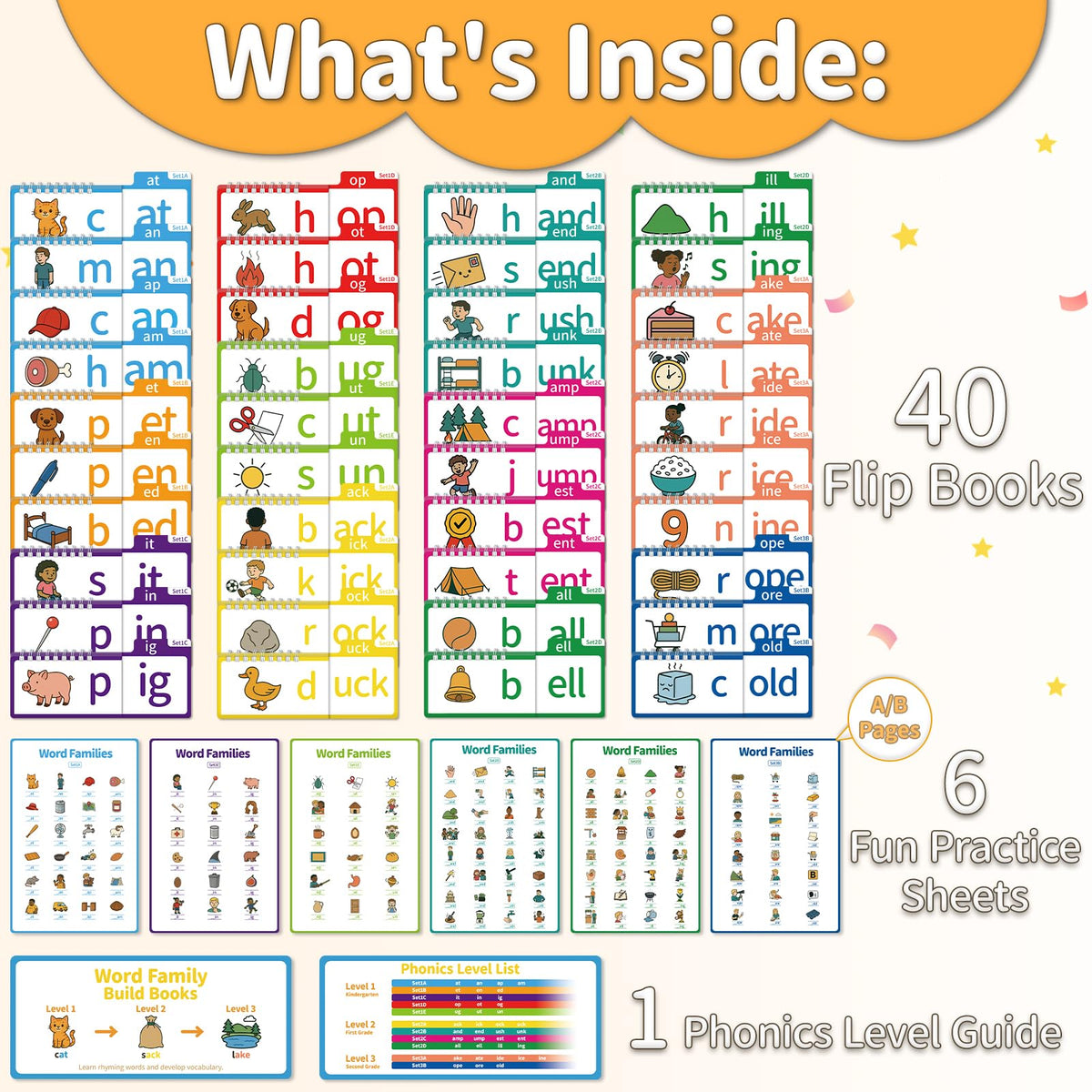Sinoome kit for homeschool and classroom literacy practice.