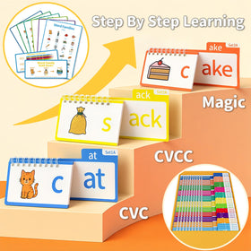 Sinoome word family cards illustrating grouped phonics patterns.