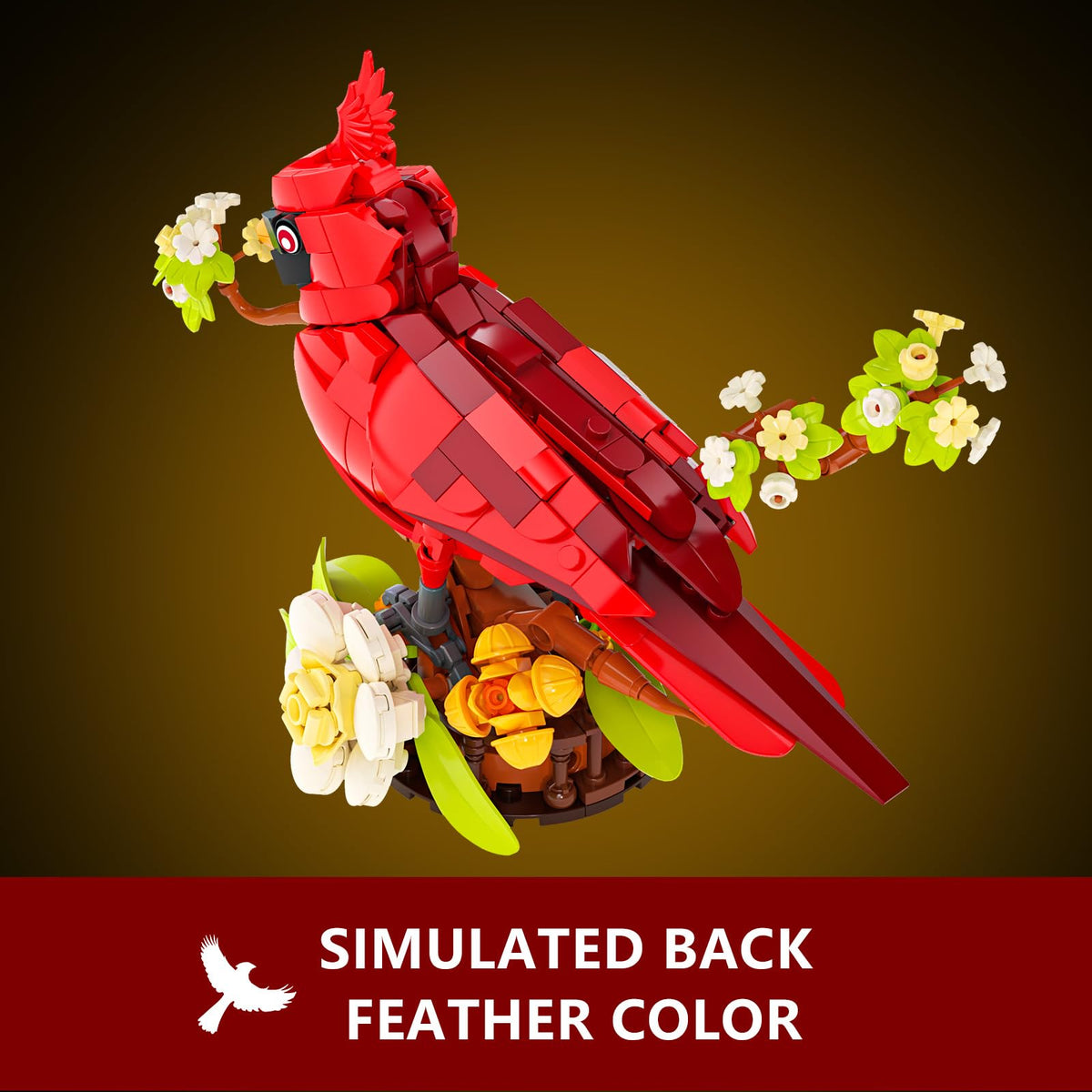 Sinuraii memorial gift evokes memory with elegant cardinal display.