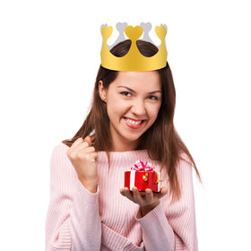 SIQUK birthday and shower crowns ideal for photos