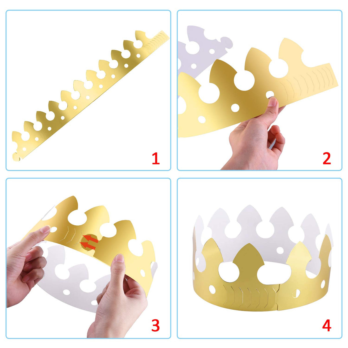 SIQUK gold-foil closeup highlights durable, shiny material