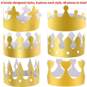 SIQUK king crowns for kids and adults for costume fun