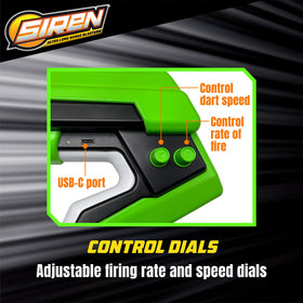 Siren Blink battery-charge shows LiPo battery with status indicator