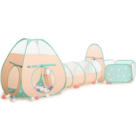 SISTICKER 3in1 play tent with ball pit and tunnel for indoor and outdoor fun