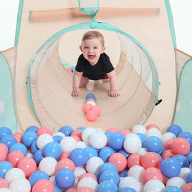 SISTICKER ball pit with hoop to boost active play and coordination