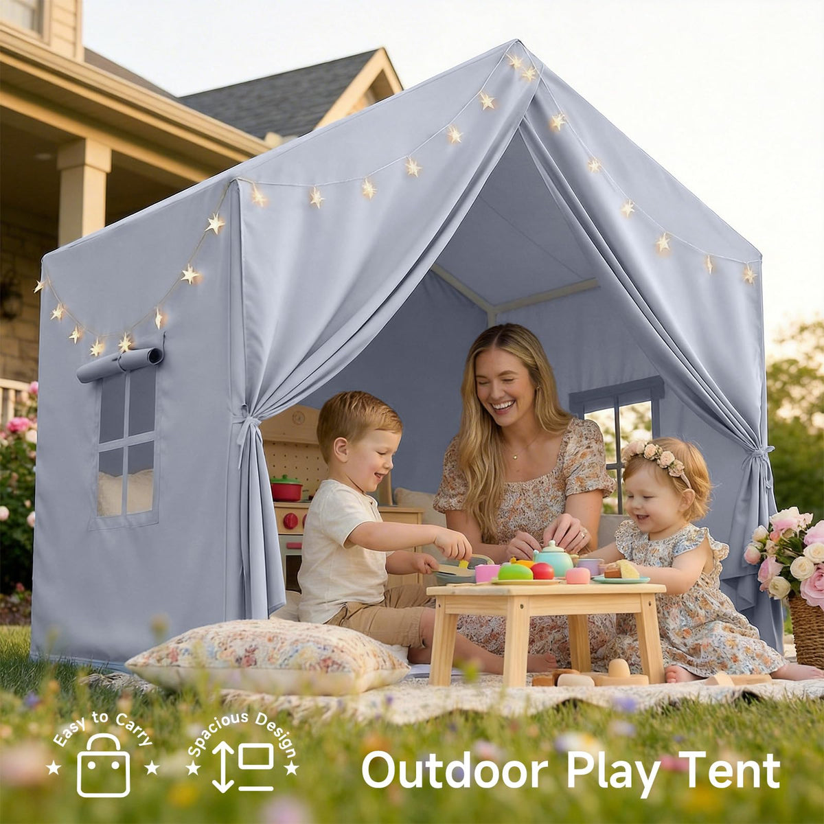 SISTICKER play tent portable for indoor use and travel