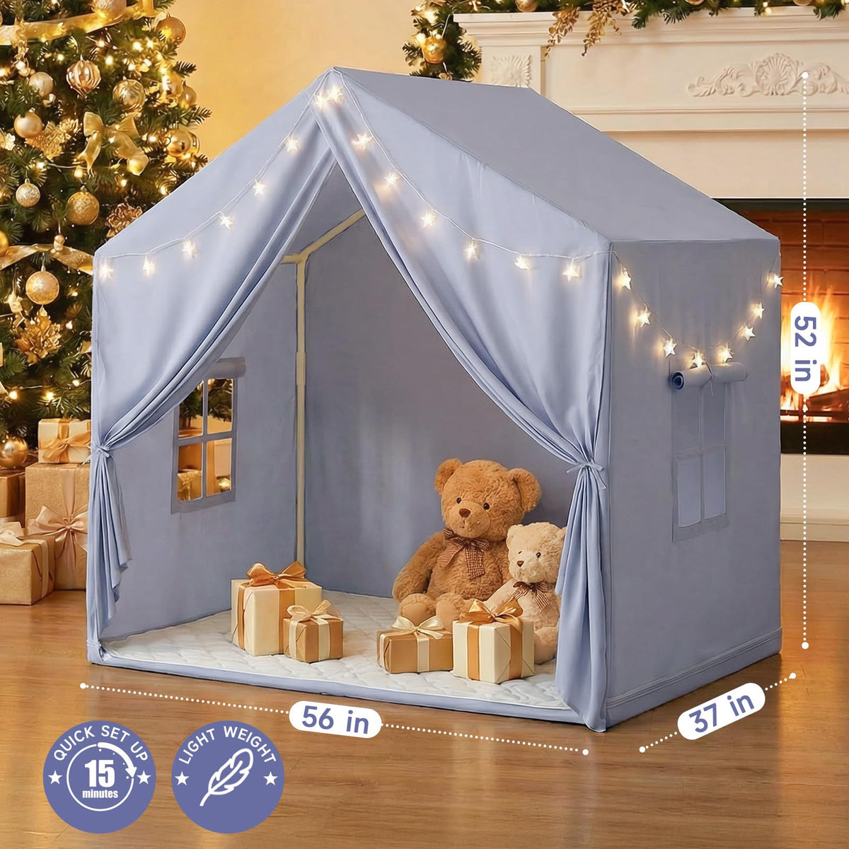 SISTICKER play tent soft mat adds cozy comfort during play