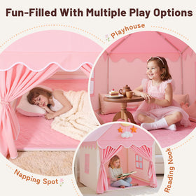 SISTICKER portable toddler tepee enables indoor and outdoor adventures.