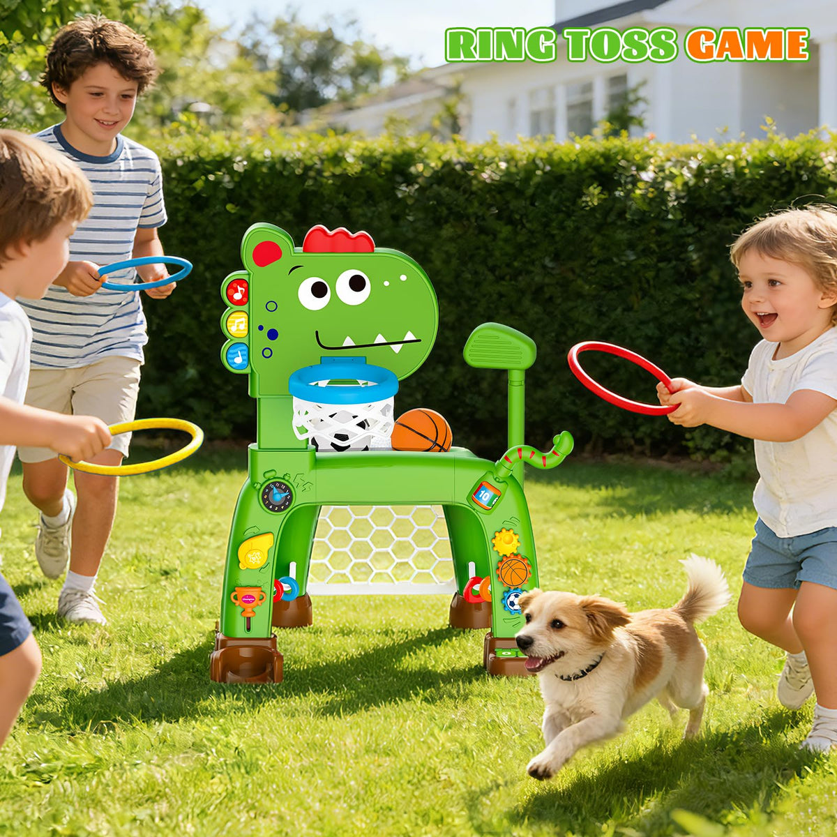 Sitodier golf play mode introduces motor skills through gentle swings.