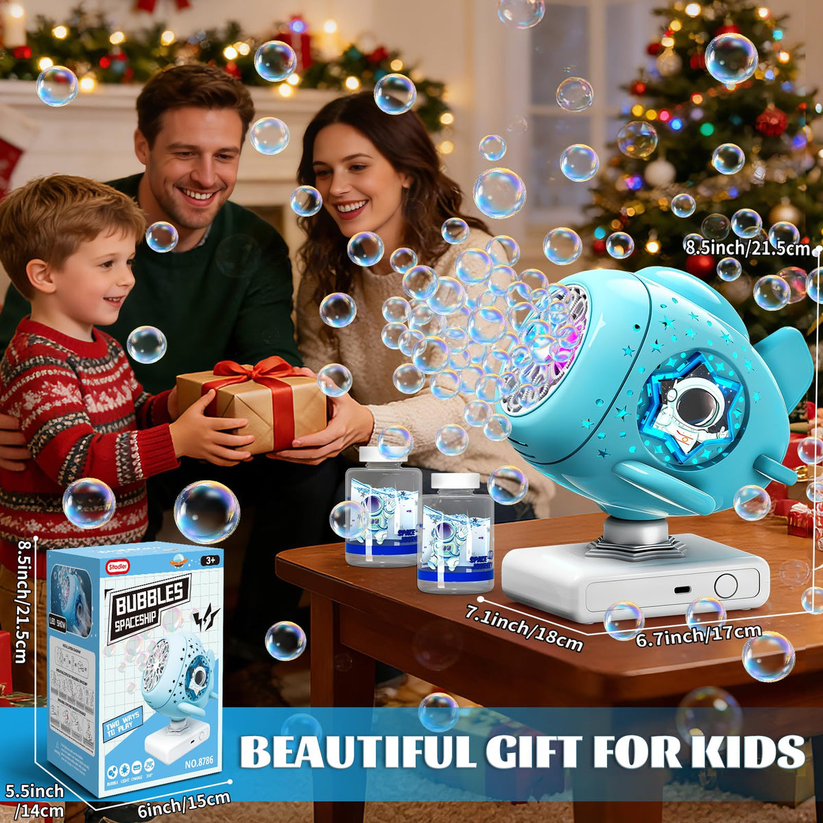 Sitodier bubble toy shown indoors or outdoors at events.