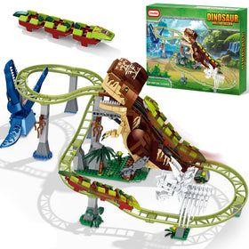 Sitodier dinosaur roller coaster mouth reveal for dramatic action during play