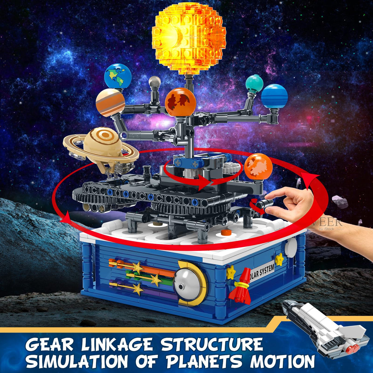 Parent child build session with Sitodier space kit