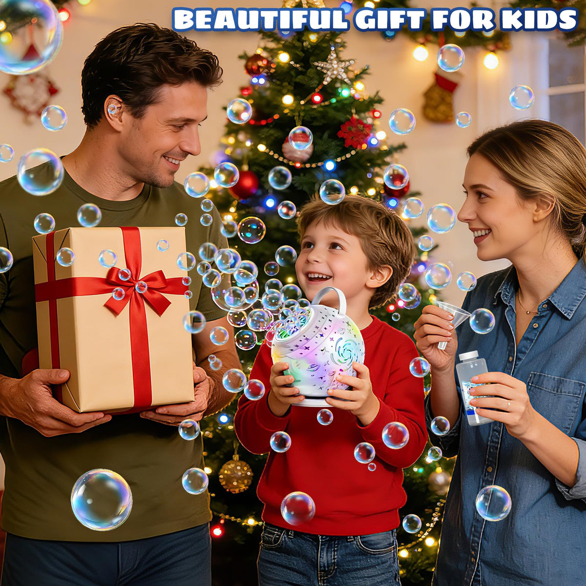 Sitodier bubble machine as a delightful gift for kids parties.