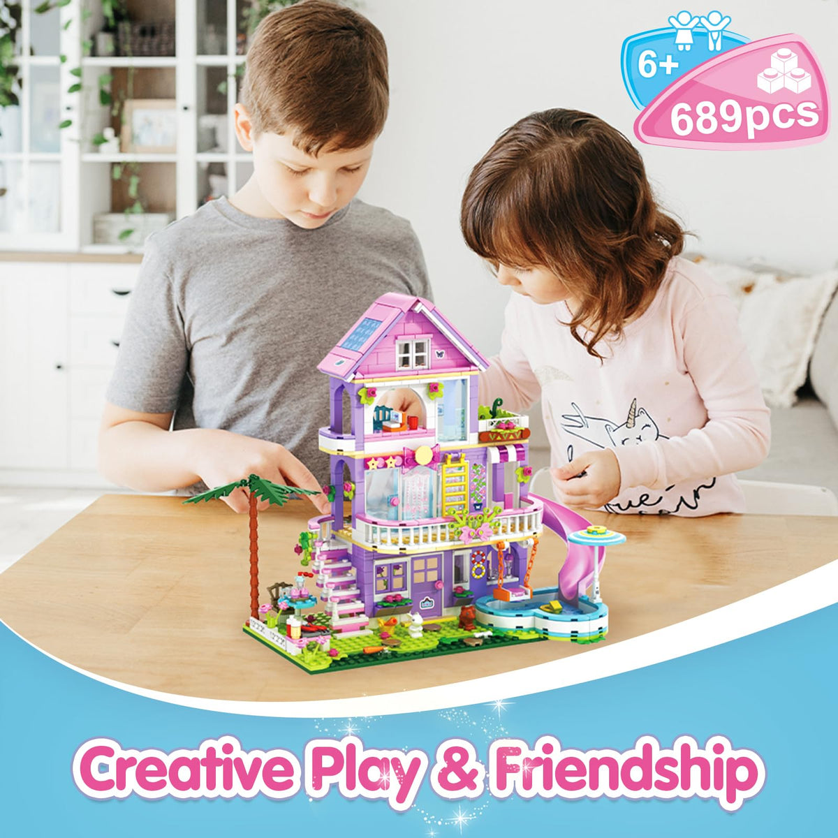 Sitodier slide-and-swim scene inspires active role-play at home.