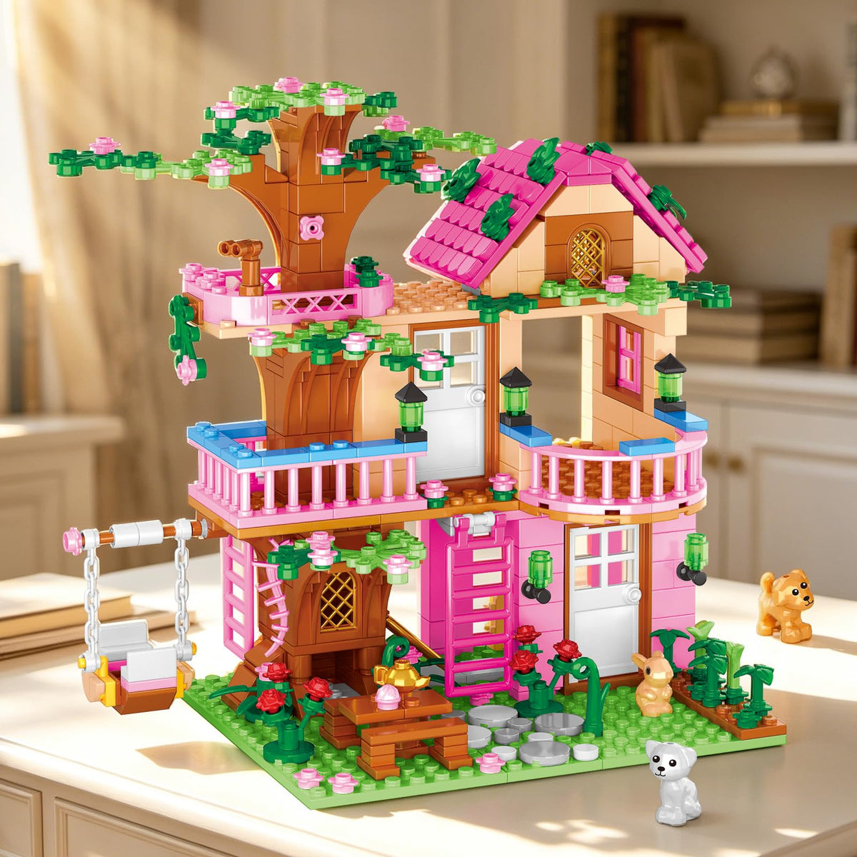 Sitodier treehouse balcony play scene supports social play and shared storytelling.