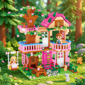 Sitodier treehouse detailed ABS bricks ensures durable, colorful building experience.