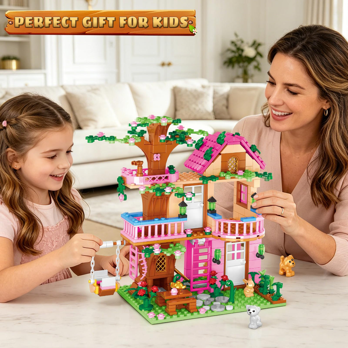 Sitodier treehouse garden adventure invites indoor forest themed exploration.