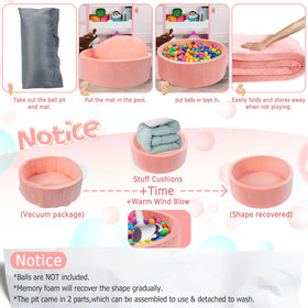 SIUUHOVS ball pit includes a hidden waterproof zipper for easy cleaning.