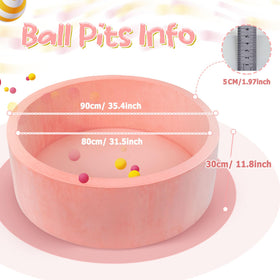 SIUUHOVS ball pit with memory foam padding cushions gentle tumbles.