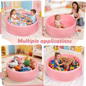 SIUUHOVS ball pit wall thickness of 1.97 inches cushions movement.