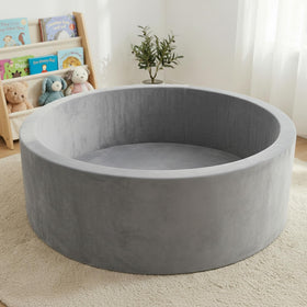 SIUUHOVS 35.4-inch diameter ball pit in a bright playroom