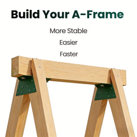 SIWOOD EZ Frame Bracket Green closeup highlights rust-proof steel.