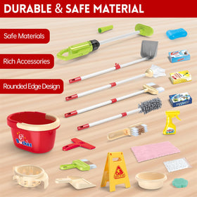 Siwuoke Kids Cleaning Toy Set detergent bottle adds realistic play scenarios