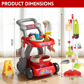 Siwuoke Kids Cleaning Toy Set spray bottle promotes role-playing rinsing and careful use