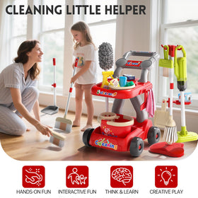 Siwuoke Kids Cleaning Toy Set vacuum fosters imaginative cleaning and fine motor skill practice