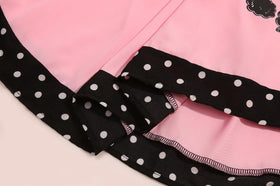 SIZGAROOT 50s poodle-pattern socks coordinate with the dress for cute finishes.