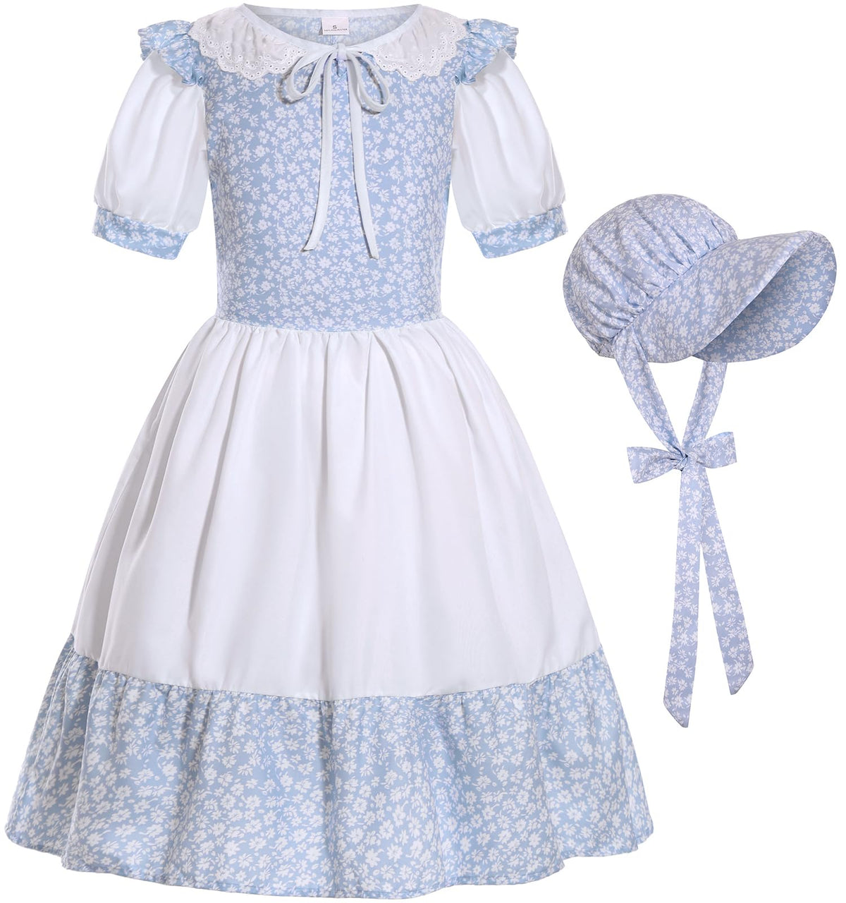 SIZGAROOT Pioneer Girl bonnet costume for authentic colonial role-play.